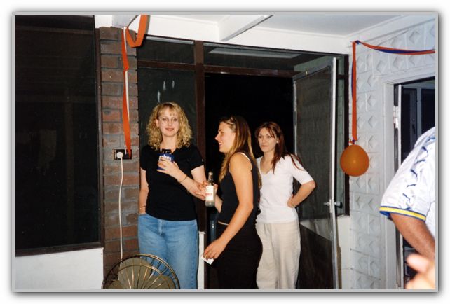 SJ with some friends at LJ house in Morley